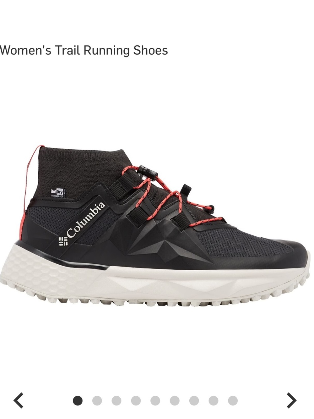 Columbia Women’s Facet 75 Alpha Outdry Trail Hiking Running Shoe Size 7.5